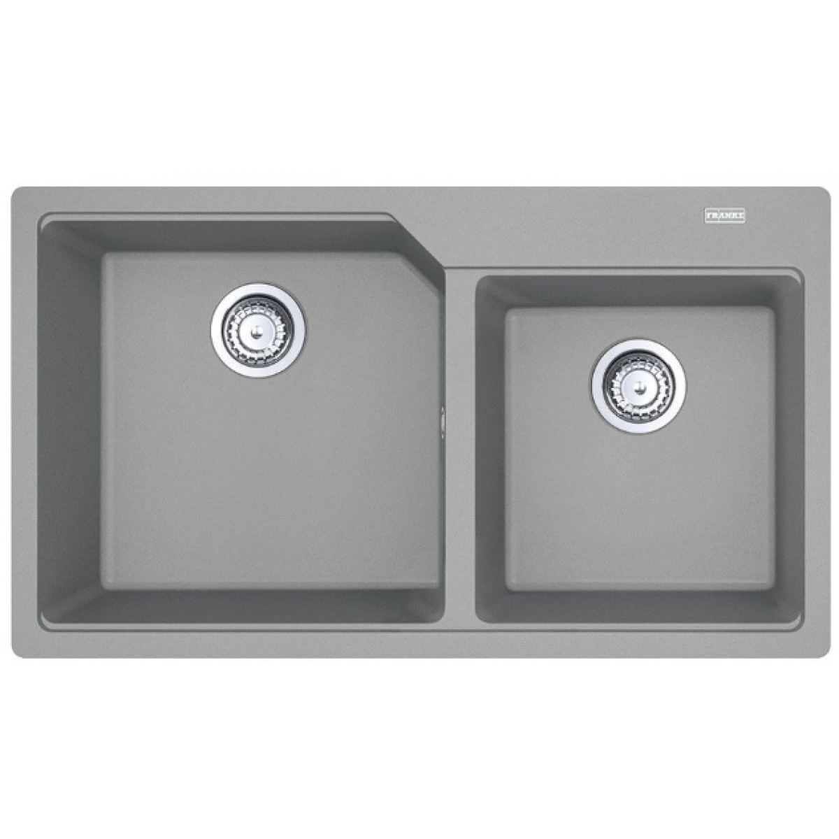 Franke UBG620-86 Urban 花崗岩檯面雙昇盆 (岩灰色)